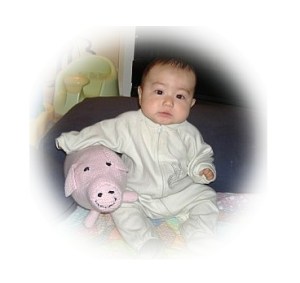 Matthew and his pig