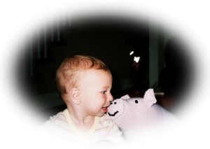 And here's Abel with his pig