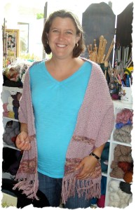 Natasha and her Annie Scarf Stole