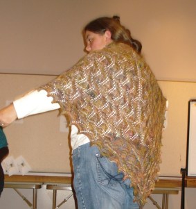 Ellen's shawl - The Luna Moth Ellen's shawl - The Luna Moth