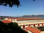 Overlooking Ft Mason view into Golden Gate Bridge