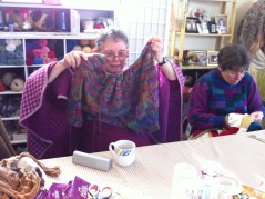 Marsha - knitting Marty's Afghan pattern!