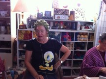 Maurie is really much happier with this hat than she looks...Susanne is going to "gifted" with this.